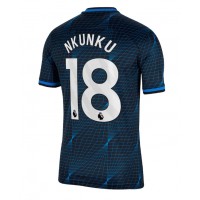 Chelsea Christopher Nkunku #18 Vonkajší futbalový dres 2023-24 Krátky Rukáv
